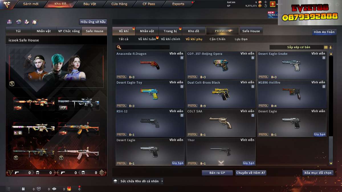 shop acc cf uy tin gia re
